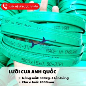 Lưỡi cưa giò heo 2000mm Anh Quốc